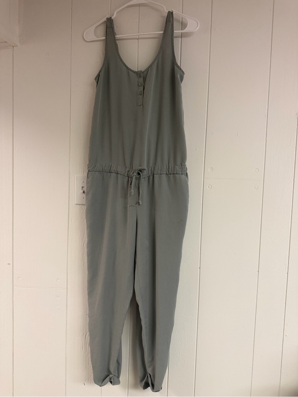cloth & stone Anthropologie Scoop-Neck Drawstring Jumpsuit- Size M